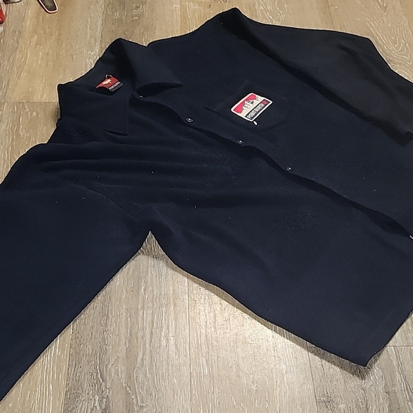 Point North Black Fleece Shirt Vintage - Picture 4 of 6